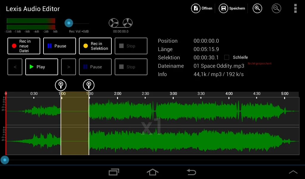 Lexis Audio Editor screenshot