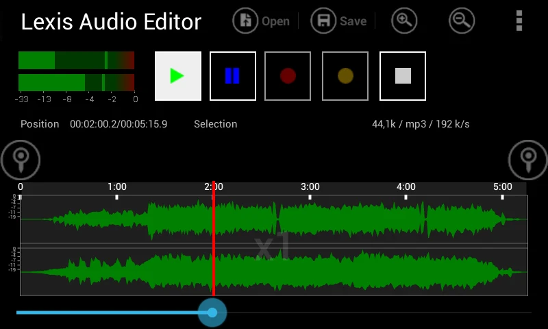 Lexis Audio Editor screenshot